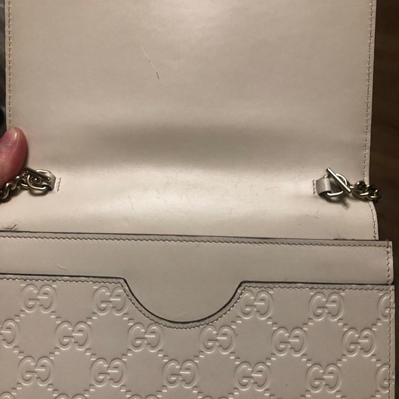 SOLD ♥ Authentic Gucci off-white GUCCI chain bag - Picture 9 of 9
